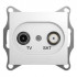 Glossa TV-SAT РОЗЕТКА оконечная 1DB, механизм, БЕЛЫЙ, GSL000197, Systeme Electric 