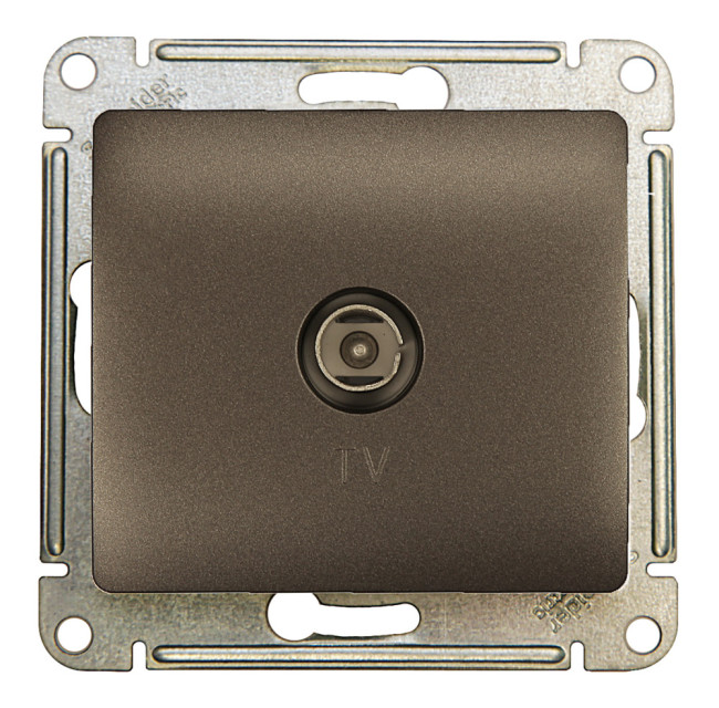 Glossa TV РОЗЕТКА оконечная 1DB, механизм, ГРАФИТ, GSL001391, Systeme Electric 
