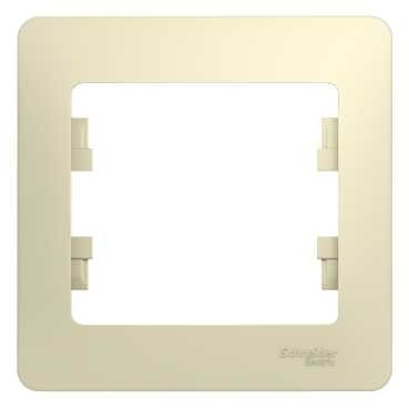Glossa Рамка на 1 пост, БЕЖЕВЫЙ, GSL000201, Systeme Electric 