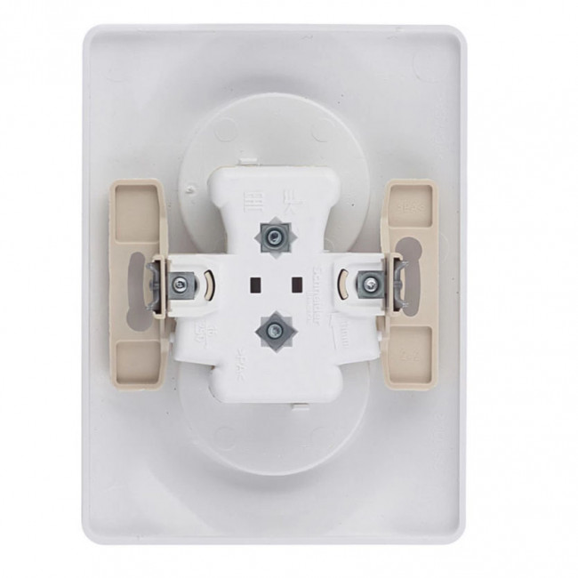 Glossa РОЗЕТКА двойная без заземления,16А, в сборе, ТИТАН, GSL000420, Systeme Electric 
