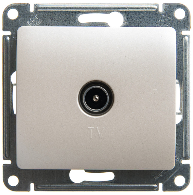 Glossa TV РОЗЕТКА проходная 4DB, ПЕРЛАМУТР, GSL000692, Systeme Electric Glossa TV РОЗЕТКА проходная 4DB, ПЕРЛАМУТР, GSL000692, Systeme Electric