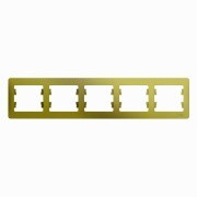 Glossa Рамка на 5 постов, горизонтальная, ФИСТАШКОВЫЙ, GSL001005, Systeme Electric 