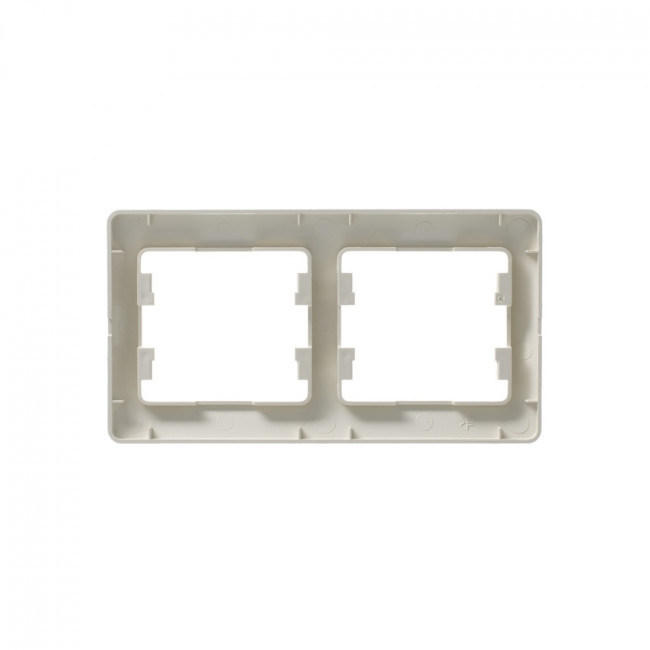 Glossa Рамка на 2 поста, горизонтальная, БЕЖЕВЫЙ, GSL000202, Systeme Electric 