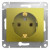 Glossa РОЗЕТКА с заземлением,16А, 250В, механизм, ФИСТАШКОВЫЙ, GSL001043, Systeme Electric