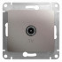 Glossa TV РОЗЕТКА проходная 4DB, механизм, ПЛАТИНА, GSL001292, Systeme Electric 