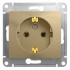 Glossa РОЗЕТКА с заземлением, 16А, механизм, ТИТАН, GSL000443, Systeme Electric 