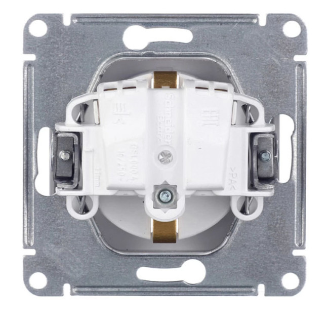 Glossa РОЗЕТКА с заземлением со шторками, 16А, механизм, ТИТАН, GSL000445, Systeme Electric 