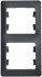 Glossa Рамка на 2 поста, вертикальная, АНТРАЦИТ, GSL000706, Systeme Electric 