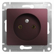 Glossa РОЗЕТКА без заземления,16А, 250В, механизм, БАКЛАЖАНОВЫЙ, GSL001141, Systeme Electric 