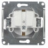 Glossa РОЗЕТКА с заземлением, 16А, 250В, механизм, БАКЛАЖАНОВЫЙ, GSL001143, Systeme Electric 