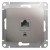 Glossa РОЗЕТКА компьютерная RJ45 кат.5Е, механизм, ПЛАТИНА, GSL001281K, Systeme Electric