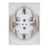 Glossa РОЗЕТКА двойная с заземлением, 16А, в сборе, БЕЖЕВЫЙ, GSL000224, Systeme Electric 