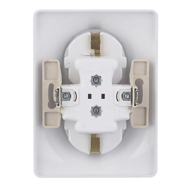 Glossa РОЗЕТКА двойная с заземлением,16А, 250В, в сборе,ПЛАТИНА, GSL001224, Systeme Electric 
