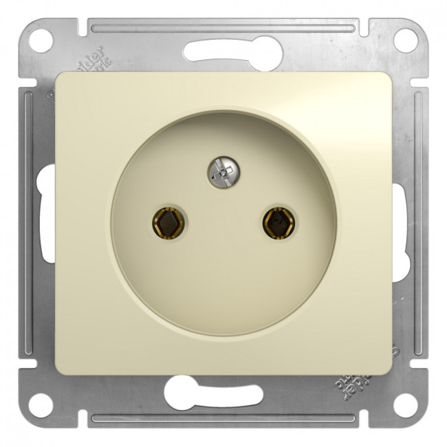 Glossa РОЗЕТКА без заземления, 16А, механизм, БЕЖЕВЫЙ, GSL000241, Systeme Electric 