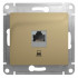 Glossa РОЗЕТКА компьютерная RJ45 кат.5Е, механизм, ТИТАН, GSL000481K, Systeme Electric 