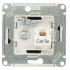 Glossa РОЗЕТКА двойная ТВ + компьютерная RJ45, кат. 5Е, механизм, ШОКОЛАД, GSL000889, Systeme Electric 