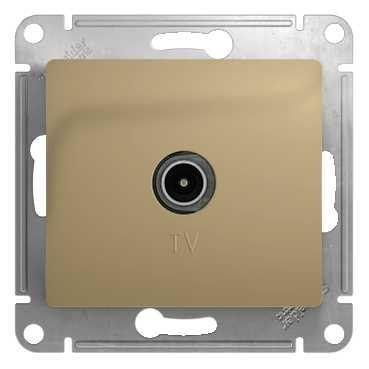 Glossa TV РОЗЕТКА проходная 4DB, механизм, ТИТАН, GSL000492, Systeme Electric 