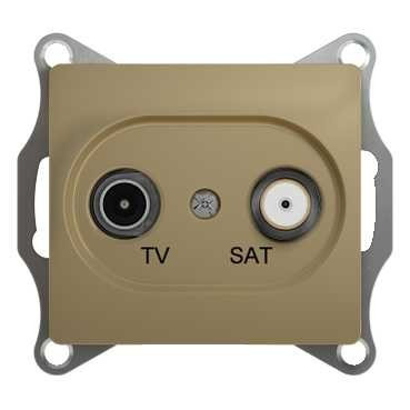 Glossa TV-SAT РОЗЕТКА оконечная 1DB, механизм, ТИТАН, GSL000497, Systeme Electric 