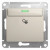Glossa Карточный ВЫКЛЮЧАТЕЛЬ,10AX, механизм, МОЛОЧНЫЙ, GSL000969, Systeme Electric