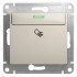Glossa Карточный ВЫКЛЮЧАТЕЛЬ,10AX, механизм, МОЛОЧНЫЙ, GSL000969, Systeme Electric 
