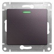 Glossa 1-клавишный ВЫКЛЮЧАТЕЛЬ с подсветкой,схема 1а,10AX, механизм,СИРЕНЕВЫЙ ТУМАН, GSL001413, Systeme Electric 
