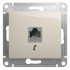Glossa РОЗЕТКА телефонная RJ11, механизм, МОЛОЧНЫЙ, GSL000981T, Systeme Electric 