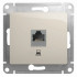 Glossa РОЗЕТКА компьютерная RJ45 кат.5Е, механизм, МОЛОЧНЫЙ, GSL000981K, Systeme Electric 
