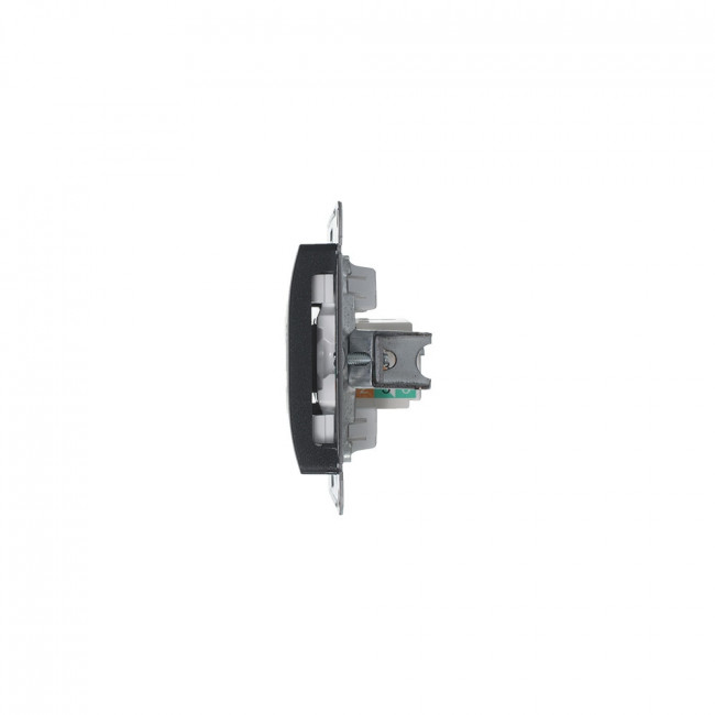 Glossa РОЗЕТКА компьютерная RJ45 кат.5Е, АНТРАЦИТ, GSL000781K, Systeme Electric 