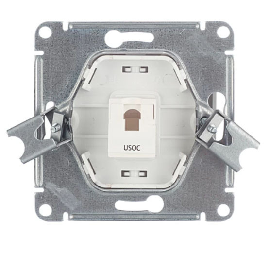 Glossa РОЗЕТКА телефонная RJ11, АНТРАЦИТ, GSL000781T, Systeme Electric 