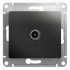 Glossa TV РОЗЕТКА проходная 4DB, АНТРАЦИТ, GSL000792, Systeme Electric 