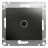 Glossa TV РОЗЕТКА проходная 4DB, АНТРАЦИТ, GSL000792, Systeme Electric 