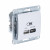 Glossa USB РОЗЕТКА А + тип-С 45Вт высокоскорост. зарядка QC, PD, механизм, БЕЛЫЙ, GSL000129, Systeme Electric