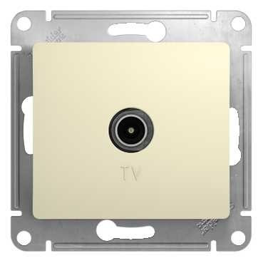 Glossa TV РОЗЕТКА проходная 4DB, механизм, БЕЖЕВЫЙ, GSL000292, Systeme Electric 