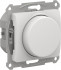 Glossa СВЕТОРЕГУЛЯТОР    поворотно-нажимной , LED, RC, 400Вт, мех., БЕЛЫЙ, GSL000123, Systeme Electric 