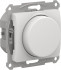 Glossa СВЕТОРЕГУЛЯТОР    поворотно-нажимной , LED, RC, 400Вт, мех., БЕЛЫЙ, GSL000123, Systeme Electric 
