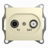 Glossa TV-SAT РОЗЕТКА оконечная 1DB, механизм, БЕЖЕВЫЙ, GSL000297, Systeme Electric 