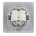 Glossa РОЗЕТКА с заземлением  со шторками с крышкой,IP44,16А, 250В, в сборе,МОЛОЧНЫЙ, GSL000948, Systeme Electric 