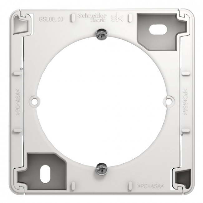 Glossa КОРОБКА для наружного монтажа, БЕЛЫЙ, GSL000100, Systeme Electric 