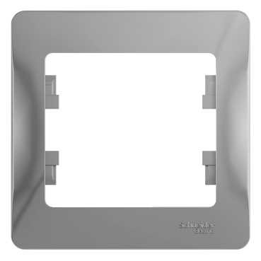 Glossa Рамка на 1 пост, АЛЮМИНИЙ, GSL000301, Systeme Electric 