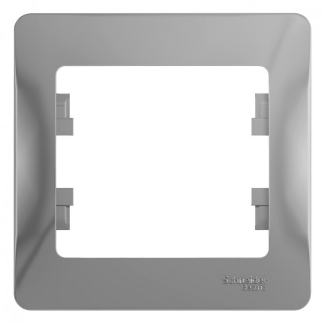 Glossa Рамка на 1 пост, АЛЮМИНИЙ, GSL000301, Systeme Electric 
