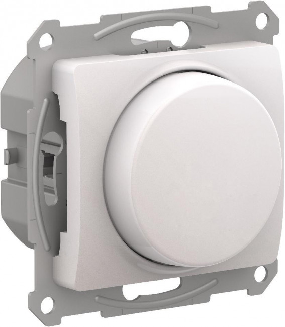 Glossa СВЕТОРЕГУЛЯТОР    поворотно-нажимной , LED, RC, 400Вт, мех., ПЕРЛАМУТР, GSL000623, Systeme Electric 