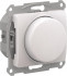Glossa СВЕТОРЕГУЛЯТОР    поворотно-нажимной , LED, RC, 400Вт, мех., ПЕРЛАМУТР, GSL000623, Systeme Electric 
