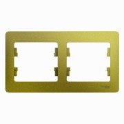 Glossa Рамка на 2 поста, горизонтальная, ФИСТАШКОВЫЙ, GSL001002, Systeme Electric 