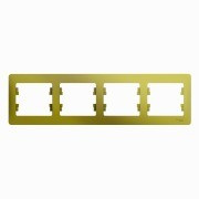 Glossa Рамка на 4 поста, горизонтальная, ФИСТАШКОВЫЙ, GSL001004, Systeme Electric 