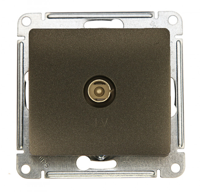 Glossa TV АНТЕННА коннектор, механизм, АНТРАЦИТ, GSL000793, Systeme Electric 