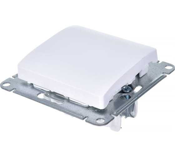 Glossa 1-клавишный ВЫКЛЮЧАТЕЛЬ, схема 1, 10АХ, механизм, БЕЛЫЙ, GSL000111, Systeme Electric 