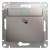Glossa Карточный ВЫКЛЮЧАТЕЛЬ,10AX, механизм, ПЛАТИНА, GSL001269, Systeme Electric