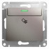 Glossa Карточный ВЫКЛЮЧАТЕЛЬ,10AX, механизм, ПЛАТИНА, GSL001269, Systeme Electric 