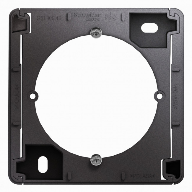 Glossa КОРОБКА для наружного монтажа, ГРАФИТ, GSL001300, Systeme Electric 