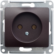 Glossa РОЗЕТКА без заземления, 16А, механизм, ШОКОЛАД, GSL000841, Systeme Electric 